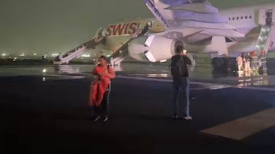 टेकऑफ से पहले ‘फायर’: दिल्ली एयरपोर्ट पर SWISS फ्लाइट का इंजन फेल, 6 घायल